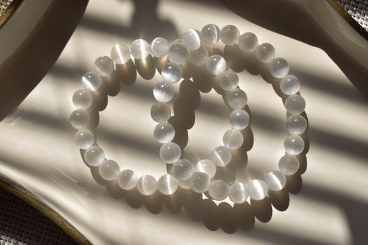 Selenite Crystal Bracelet | Aura Cleansing