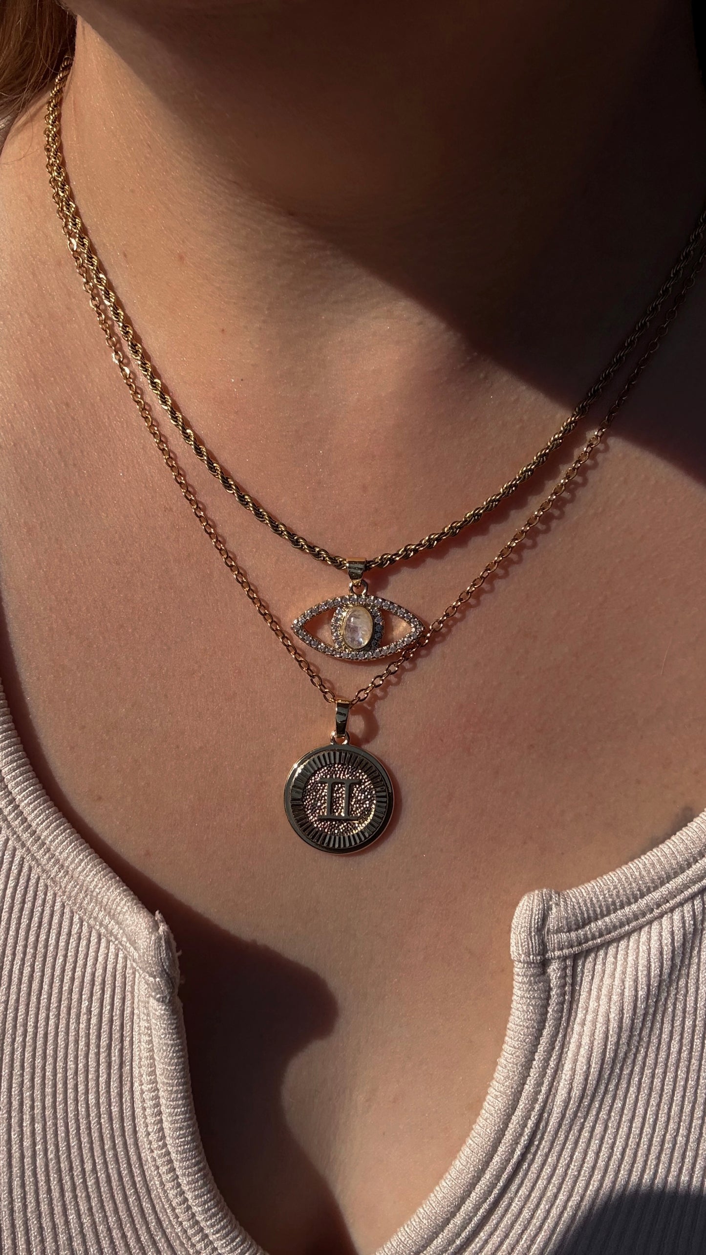 Divine Eye Protection Necklace | Moonstone