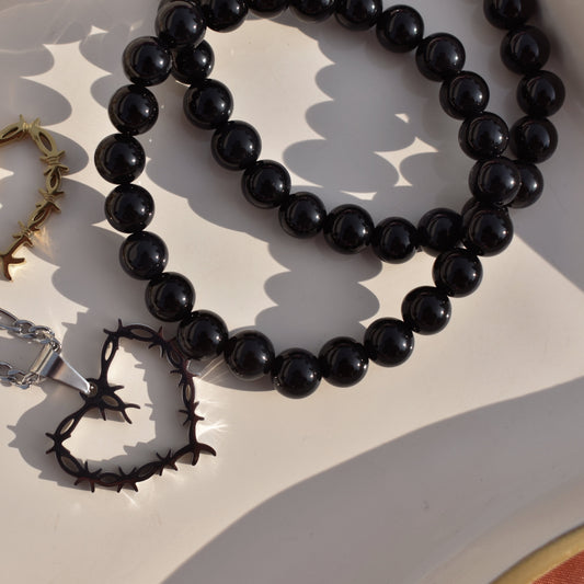 Black Onyx Crystal Bracelet | Protection & Power