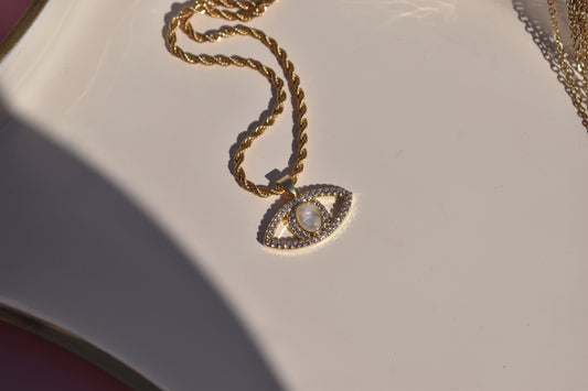 Divine Eye Protection Necklace | Moonstone